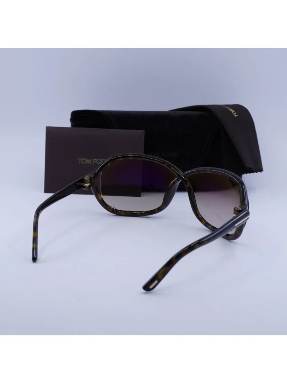 Tom Ford FT1069 52G Fernanda Geometric Sunglasses - Havana / Brown Mirror